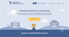 Desktop Screenshot of keuzesprong.nl