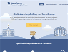 Tablet Screenshot of keuzesprong.nl